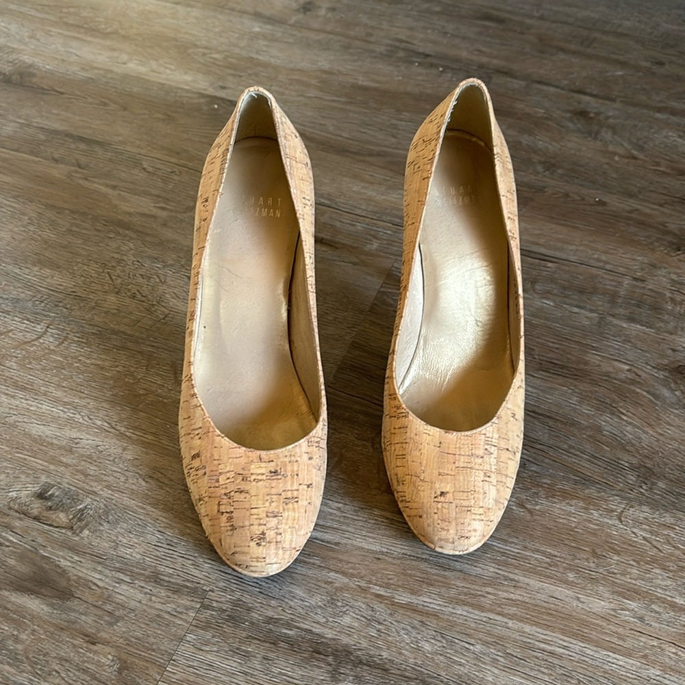 Stuart Weitzman Sz 9 cork heel